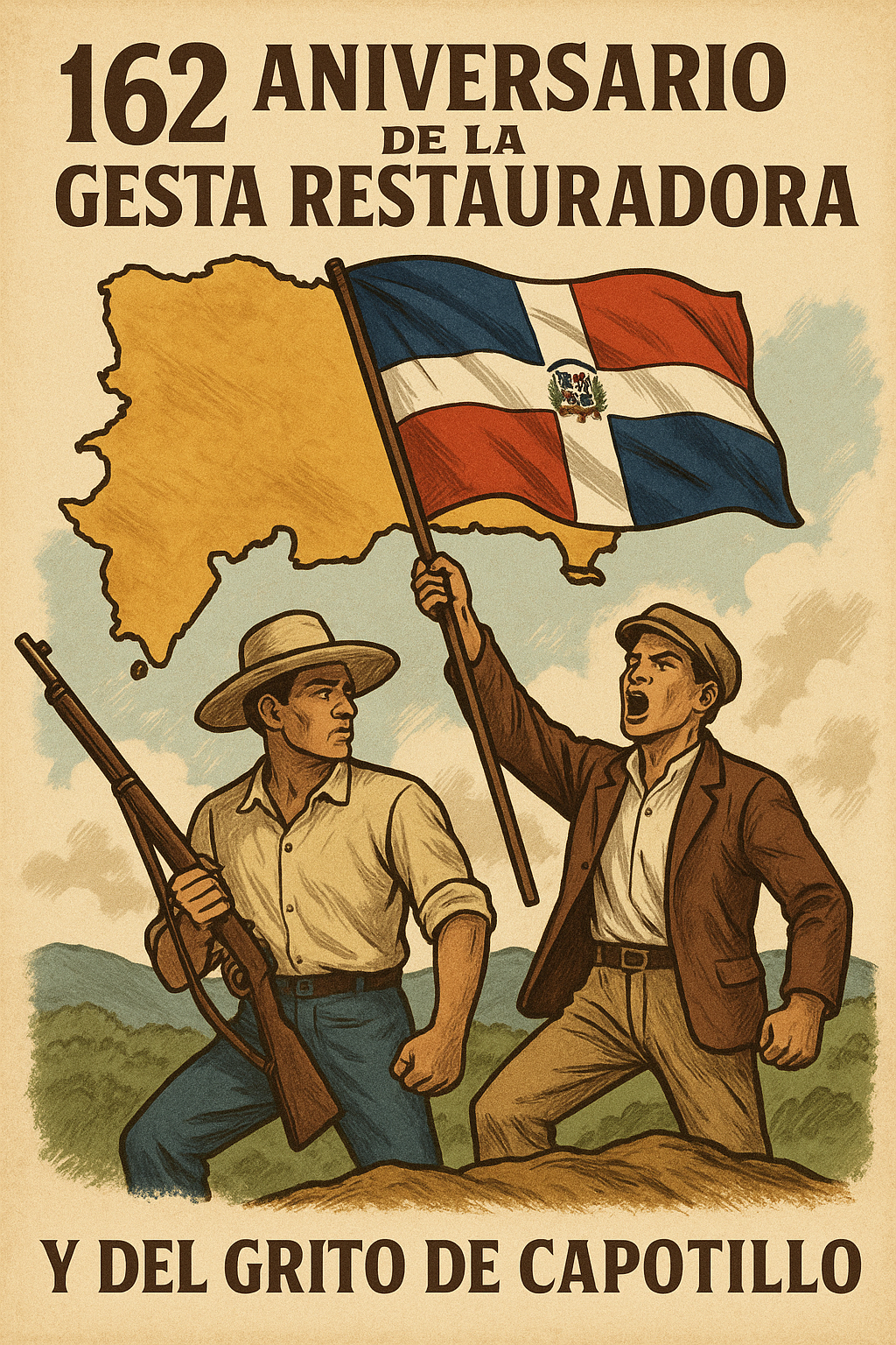 162 Aniversario de la Restauración de la República Dominicana